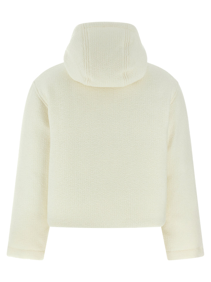 Gucci Bouclé Wool Jacket Puffer Jackets - Bianco | 2543e4edc9fb6b8743ea50b9533ac9d6aa244972