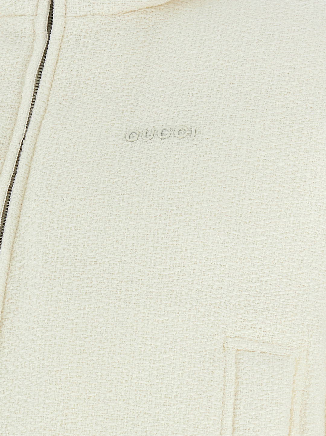 Gucci Bouclé Wool Jacket Puffer Jackets - Bianco | a2678752d7e8b1a0386e66eb3cb39411d5784ab2