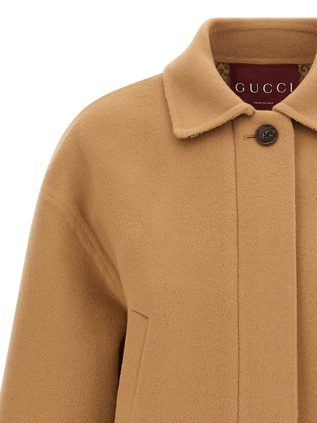 Gucci Caban Coat Trench e Impermeabili - Beige | ffd9ee1ff2343e39021464797f29bb55a012f35e