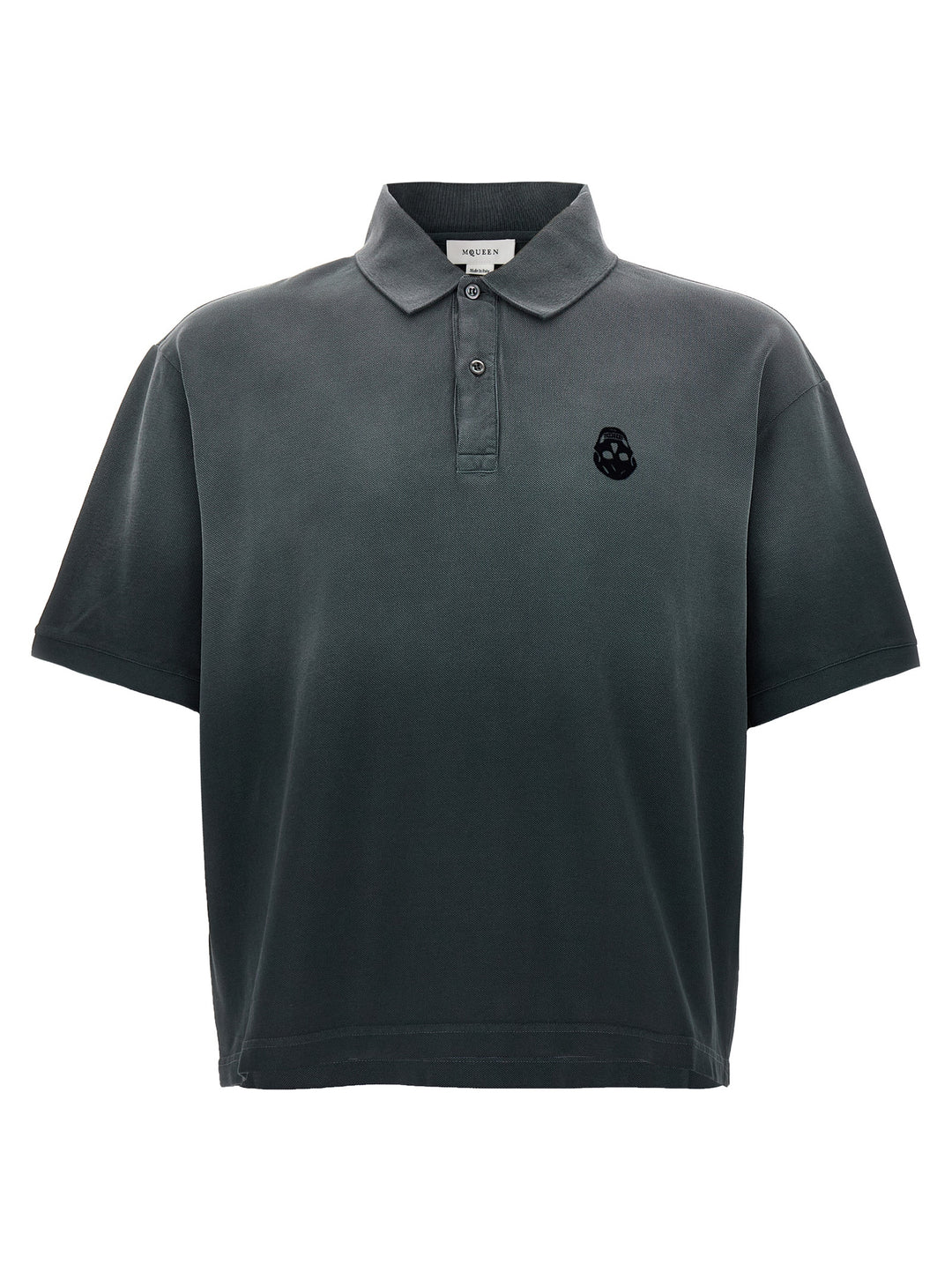Mcqueen Skull Polo - Grigio | f6f02824d46a57de9310a25f094998fe5fddad2a