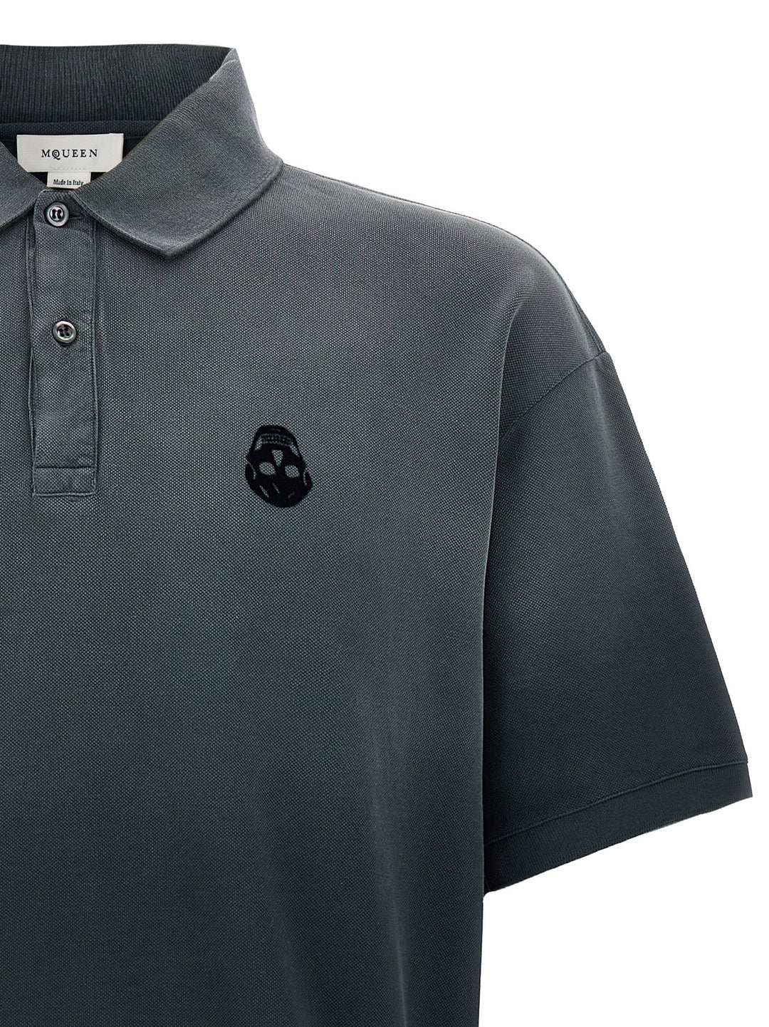 Mcqueen Skull Polo - Grigio | afe3440533e929a4996288a03d232971caeafa03