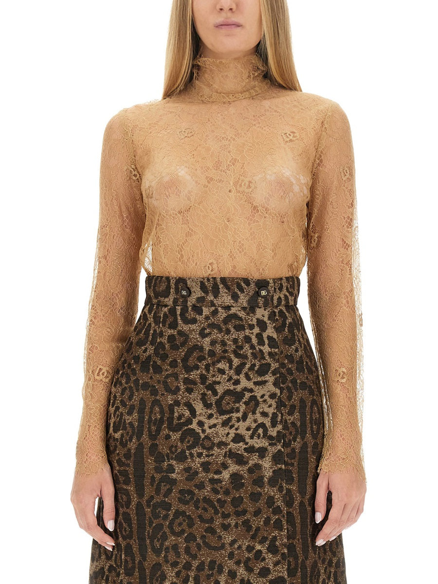 Dolce & Gabbana Top - Beige | Wanan Luxury
