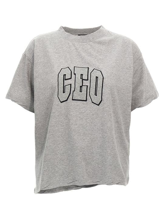 Ceo Team Logo T Shirt Grigio