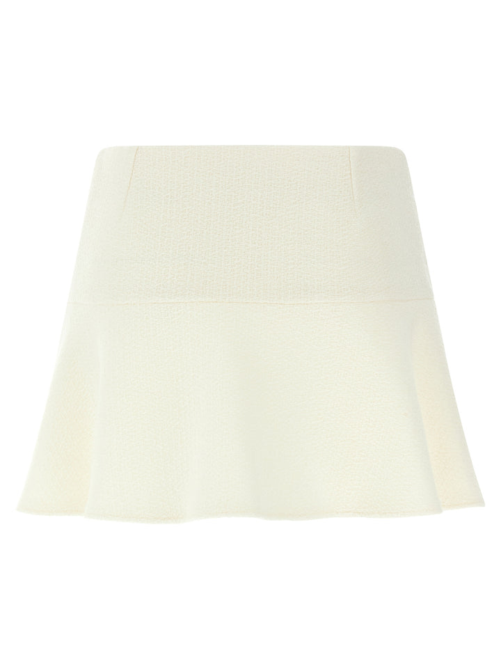 Gucci Bouclé Wool Skirt Gonne - Bianco | ff561f7d283e8a414d9ecabe45d44c5c84478c01