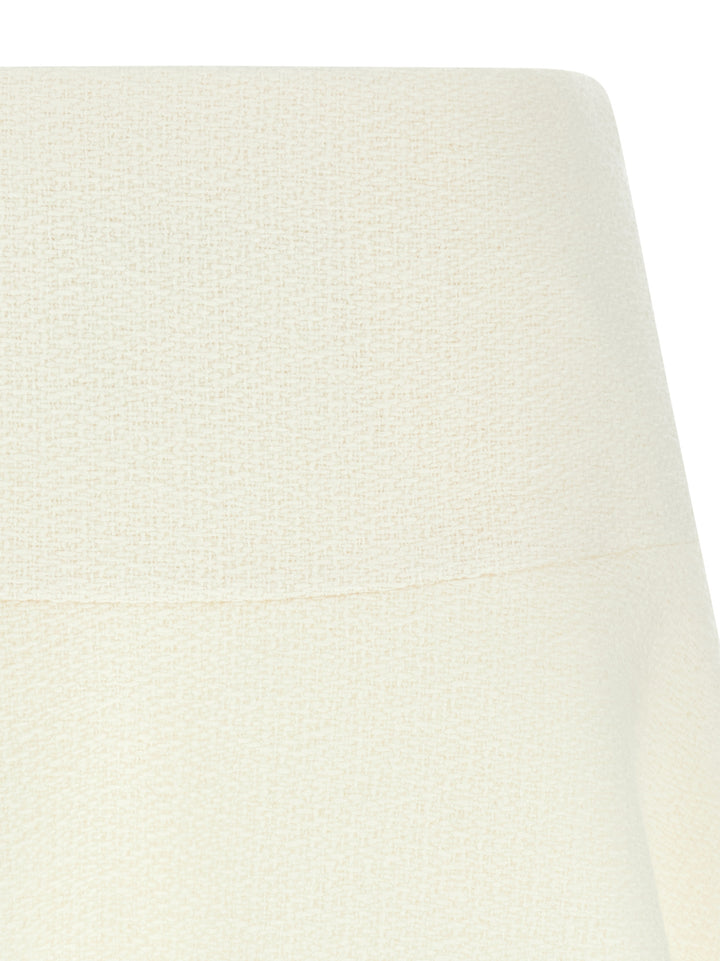 Gucci Bouclé Wool Skirt Gonne - Bianco | 3183b2b27fe0f19769a0494f831d6e37f1cda9d1