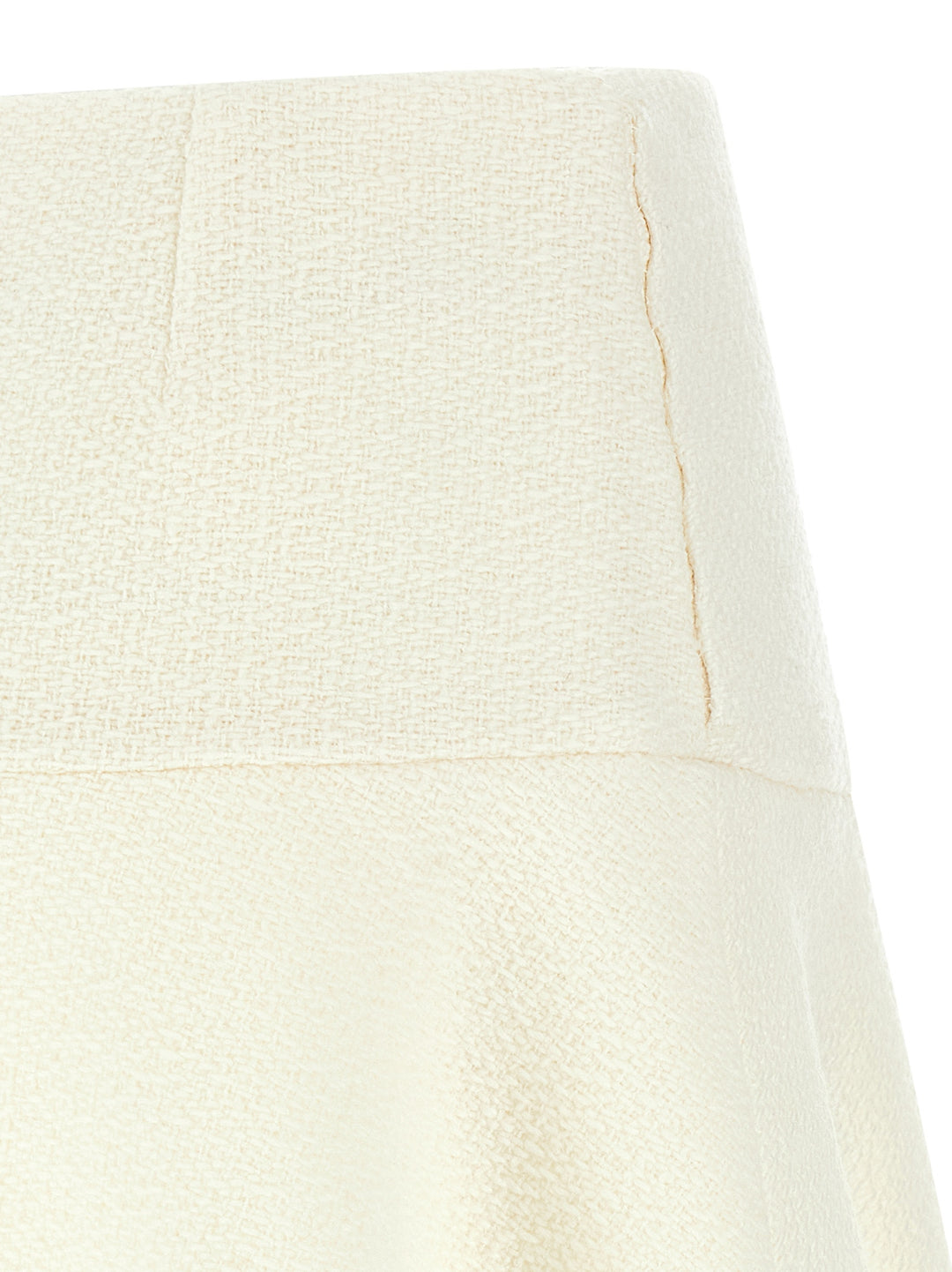 Gucci Bouclé Wool Skirt Gonne - Bianco | 33726f9c4effee1827f6c751bf880fd6300c5037