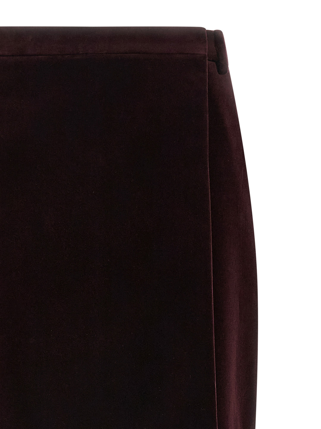 Saint Laurent Velvet Skirt Gonne - Bordeaux | 783f98ff77dd9043fd6c6a41d33f1af04a653940