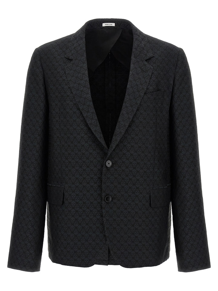 Mcqueen Skull Blazer - Nero | 4494f5a8448a00f8e3d9d04ec6e54d653f03da65