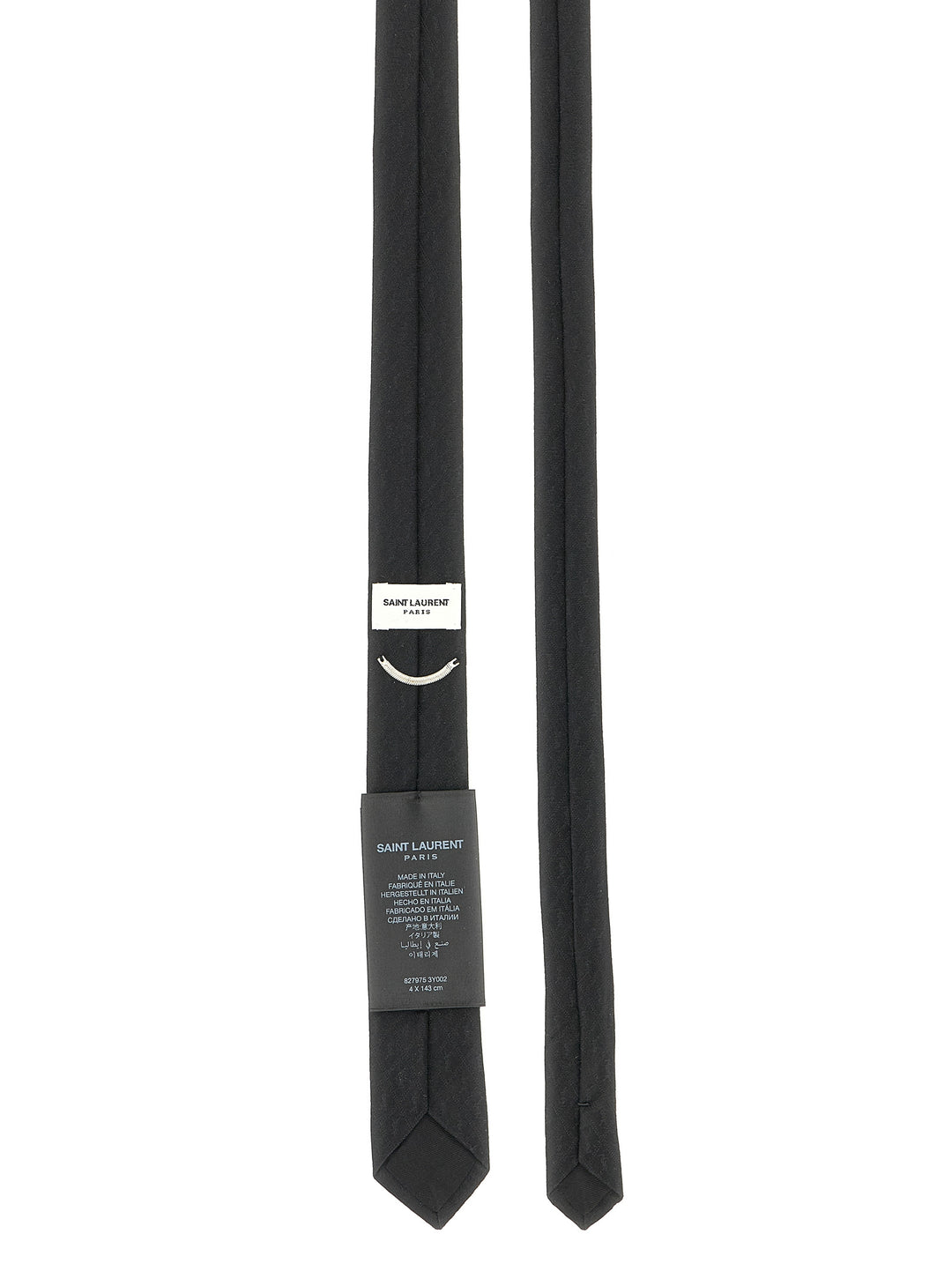 Saint Laurent Monogram Y Cravatte - Nero | bc0f7f9348354f683898a9b9bcad417498b77ff7