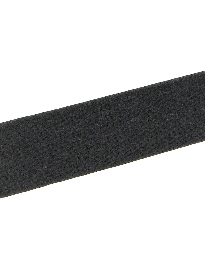 Saint Laurent Monogram Y Cravatte - Nero | f26b59a8af27f9f1dae3b7aa77dbaf9739057e19