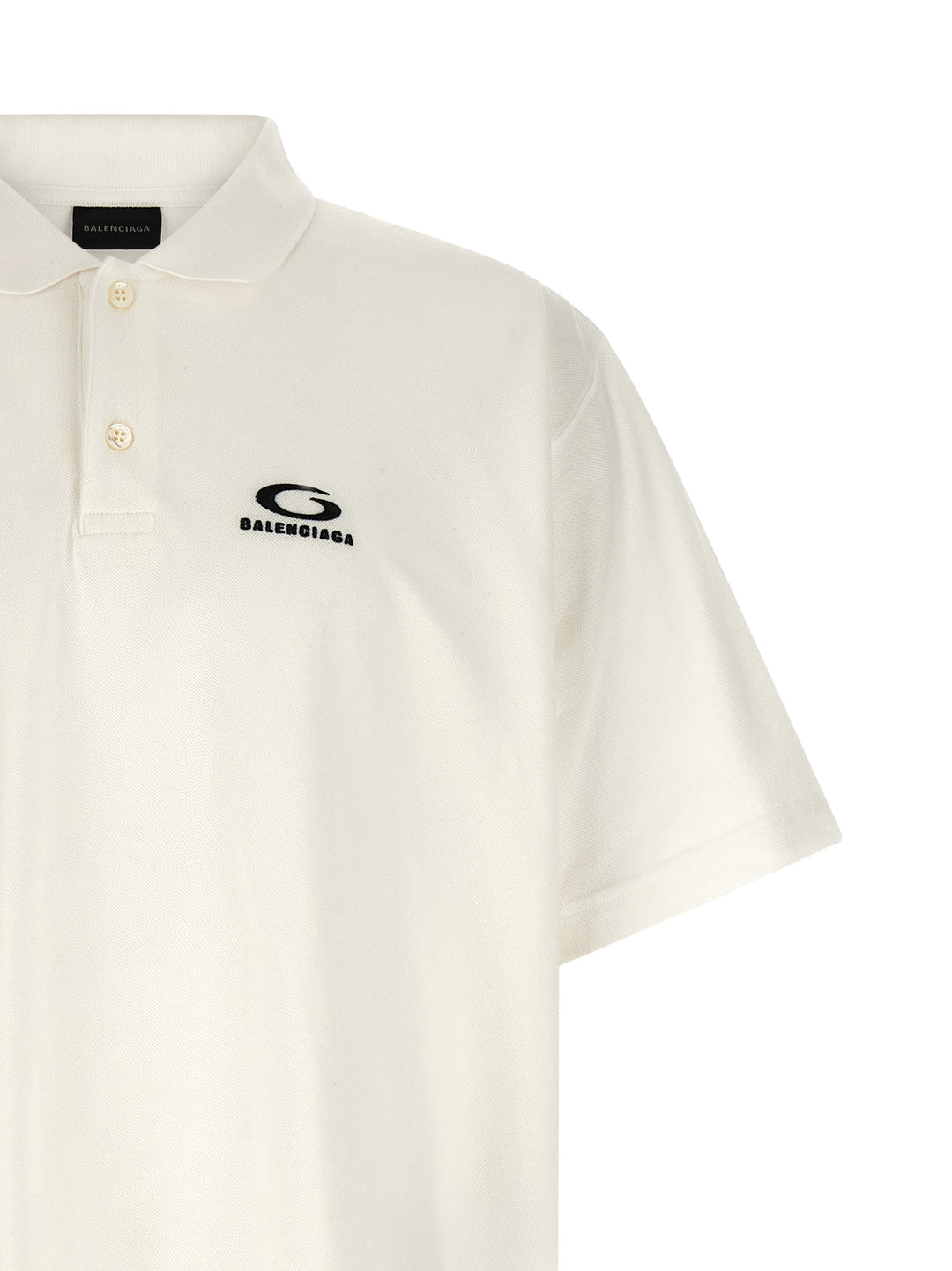 Balenciaga Laurel Classic Polo - Bianco | 055a28f200225356279681be78259ab406624b7d