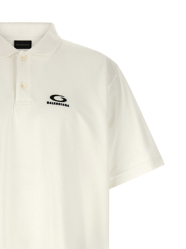 Balenciaga Laurel Classic Polo - Bianco | 055a28f200225356279681be78259ab406624b7d