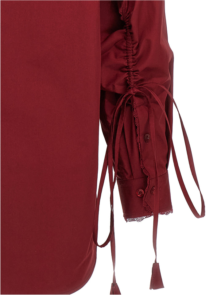Gucci Lacing Shirt Camicie - Rosso | 714d51adf423498d8fb92487c286380518b0c05c
