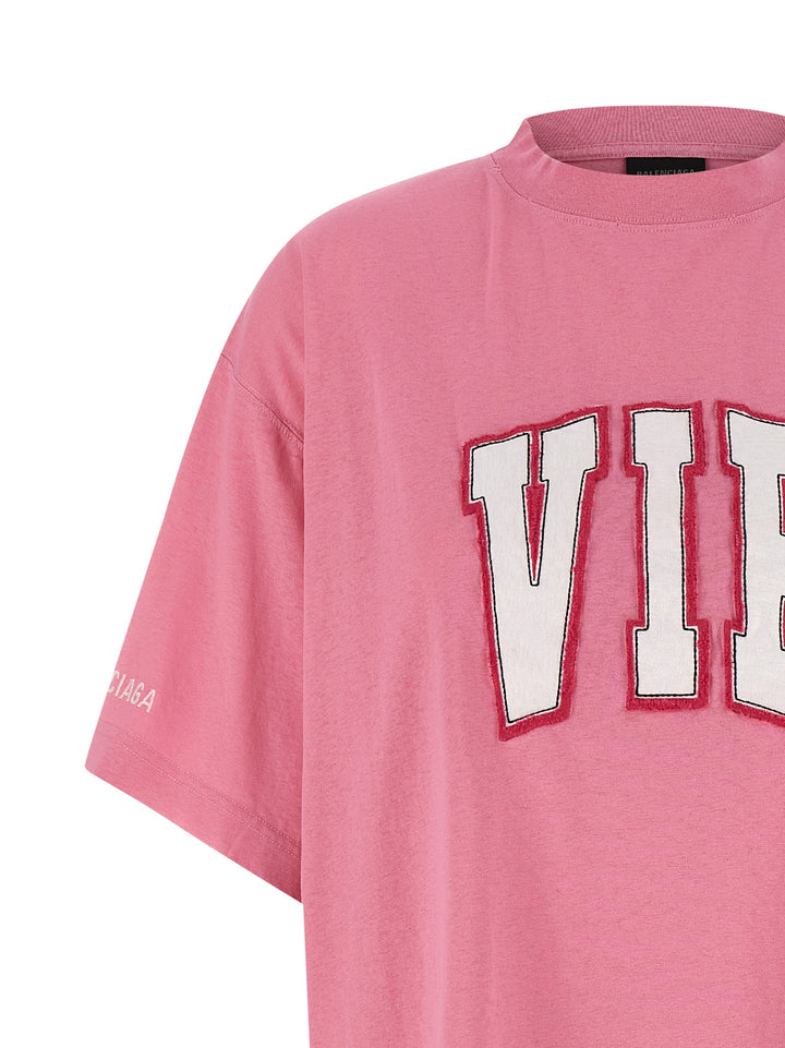 Balenciaga Vip Team T shirt - Rosa | 6e7816a1bf97d55cf015e13684be7301f1130319