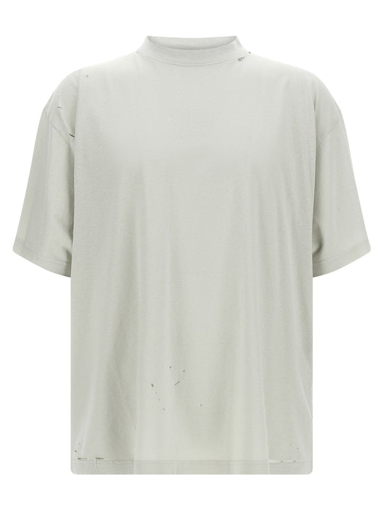 Blackletter Script T Shirt Beige