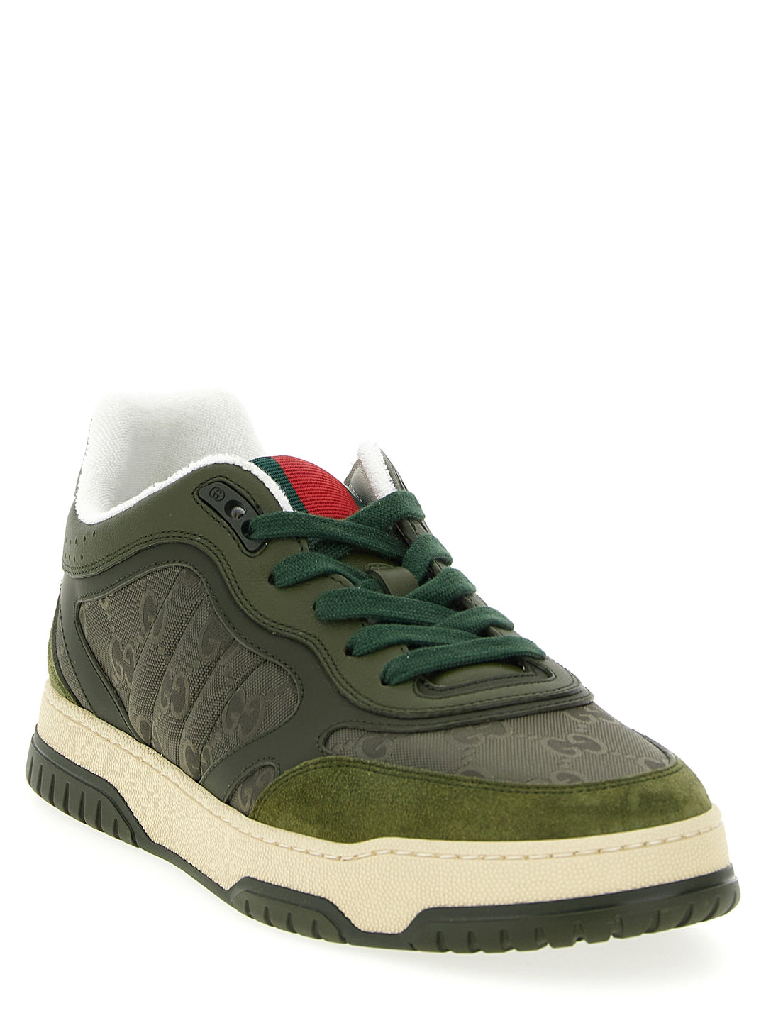Gucci Gucci Re-Web Sneakers - Verde | 109c4513ff56328e4dc6efaa456447227dc7f831