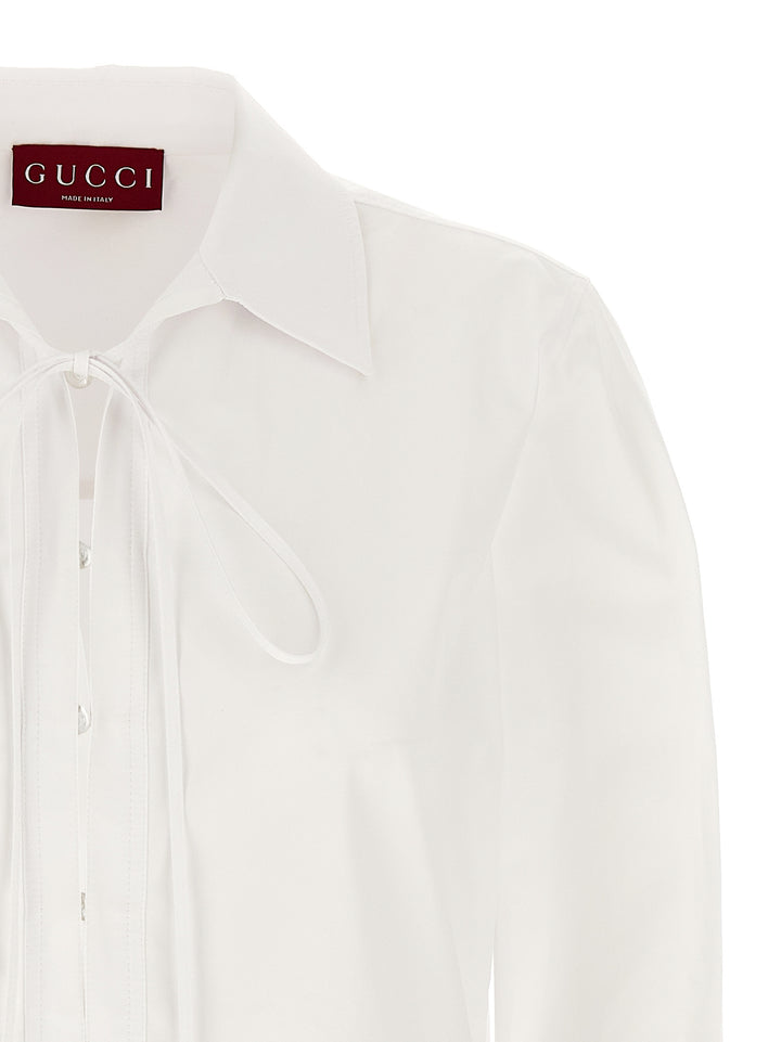 Gucci Morsetto Chemisier Dress Abiti - Bianco | 0608a707634b30603e70c5056254b0357c1ce9c7