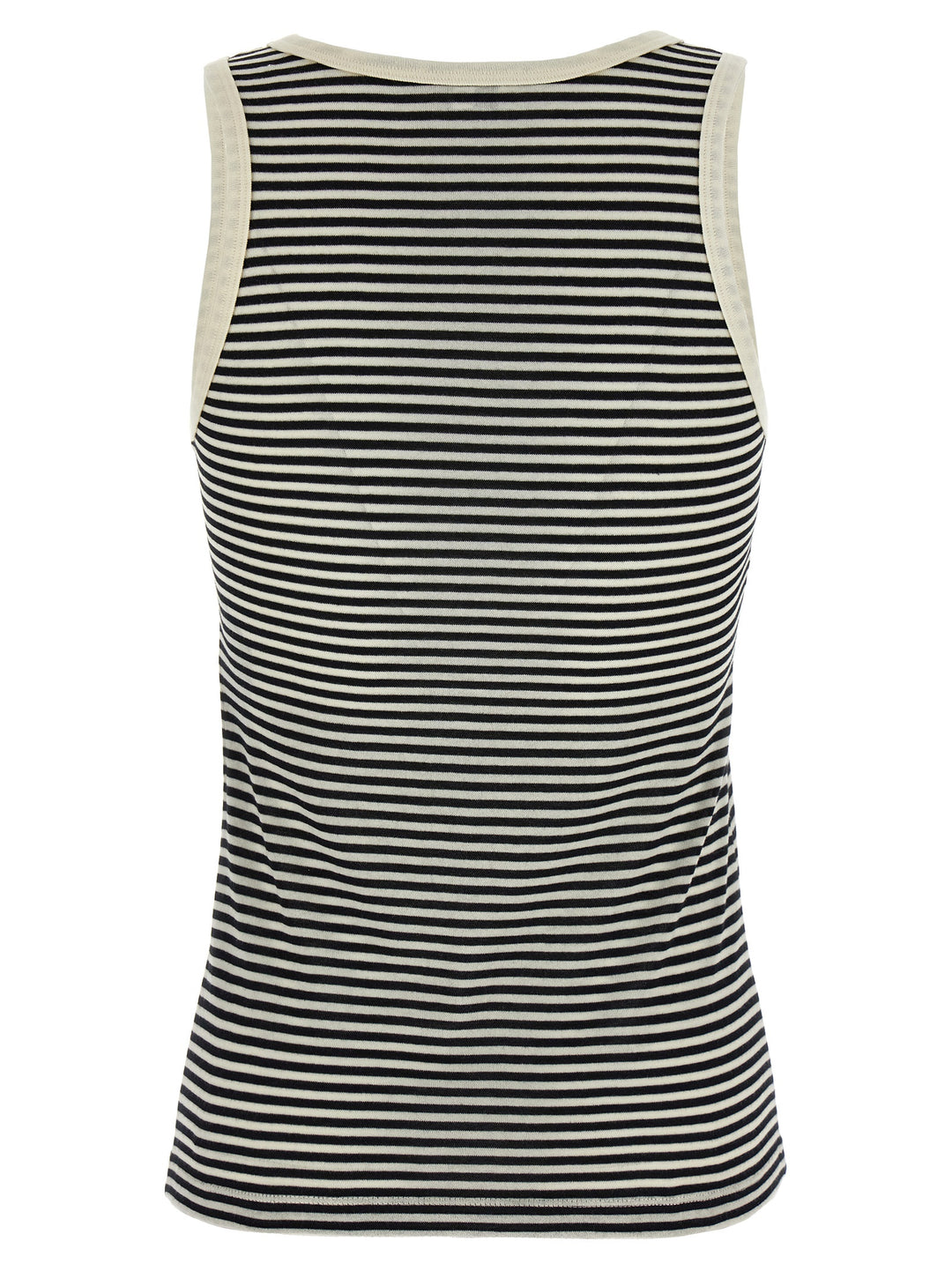 Saint Laurent Cassandra Tank Top Top - Bianco/Nero | 716bca6f8170fe92889106e0dd4c2d9d03a64eaa