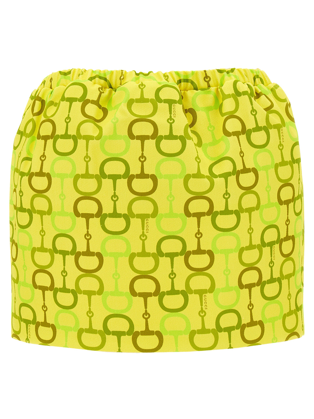 Gucci Horsebit Print Skirt Gonne - Giallo | c675b183ab96b8221db4d588e0a4d77f94ebd2d9