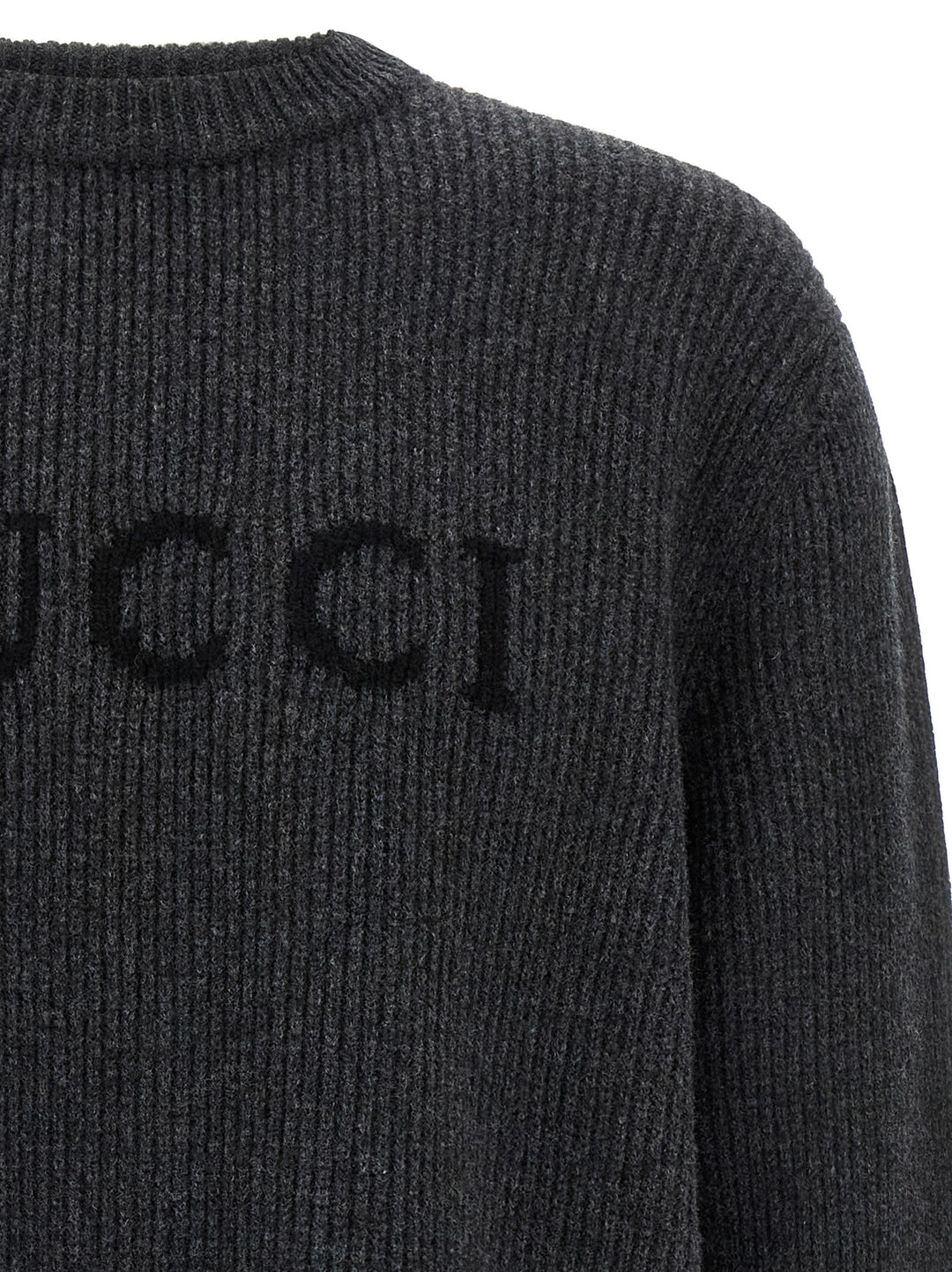 Gucci Gucci Intarsia Sweater Maglioni - Grigio | 2c3fd688ec30be416369715439d5719b24054bcc