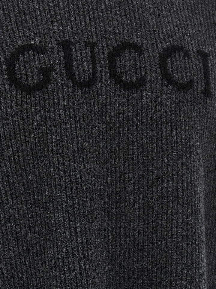 Gucci Gucci Intarsia Sweater Maglioni - Grigio | e08cd33cdbf5192f6b7c58ccf291a9e111bc2481