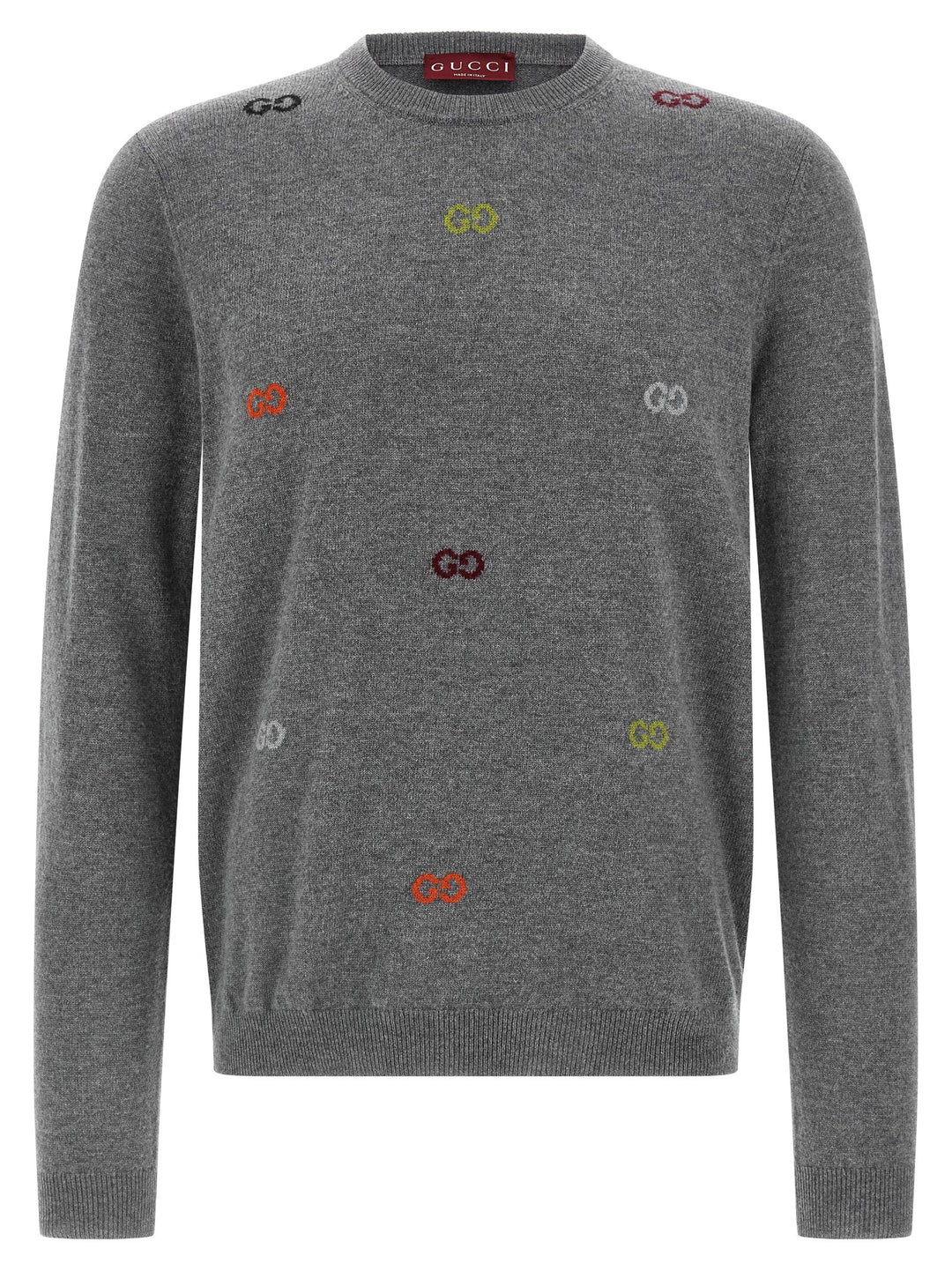 Gucci Gg Intarsia Sweater Maglioni - Grigio | fa300e7e2b77c6ccfce0ccfe74e5651c45668e44
