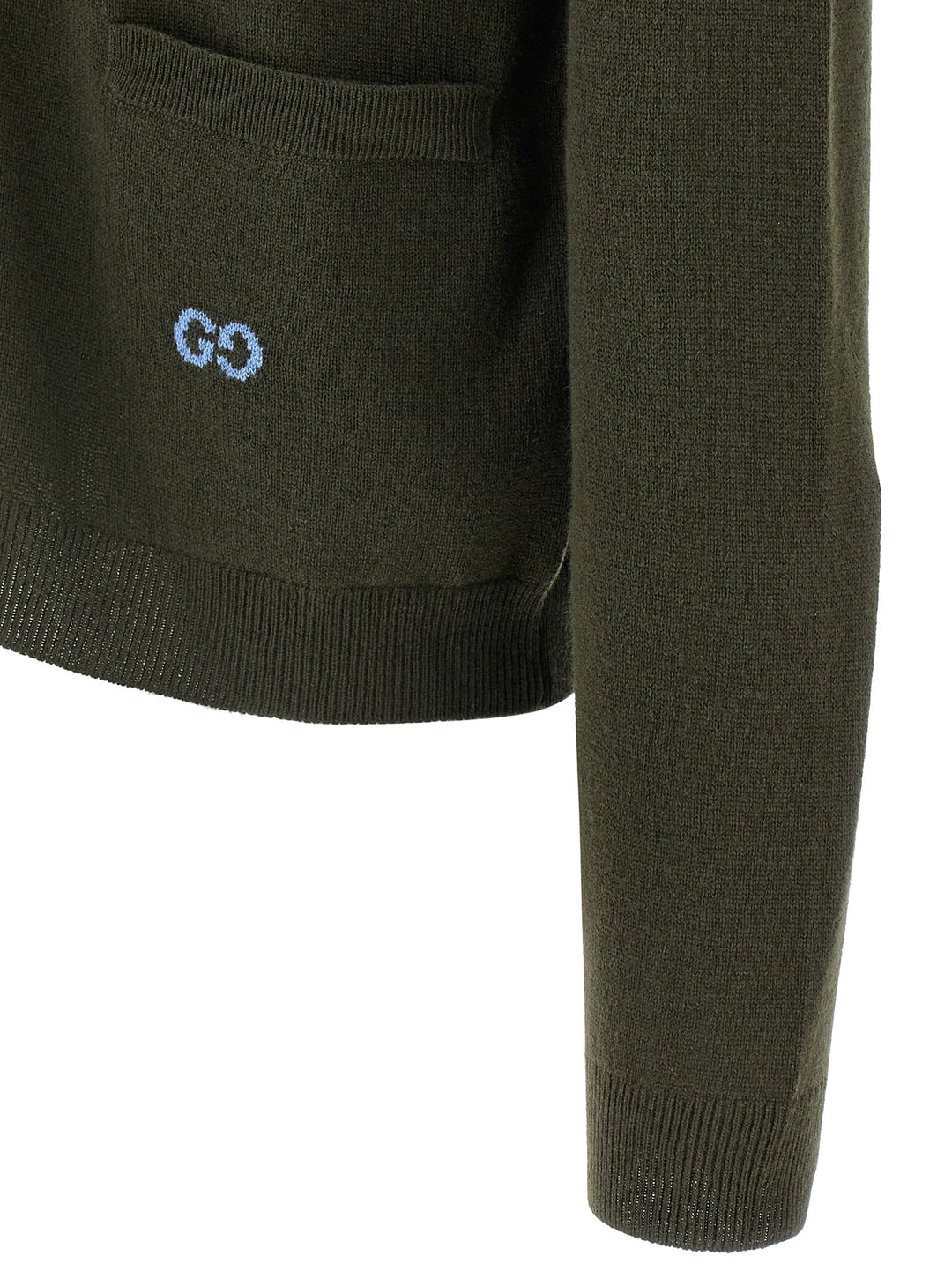 Gucci Gg Intarsia Cardigan Maglioni - Verde | 039c27d21f8af5b174f7f29d29afcf7a6551fd00