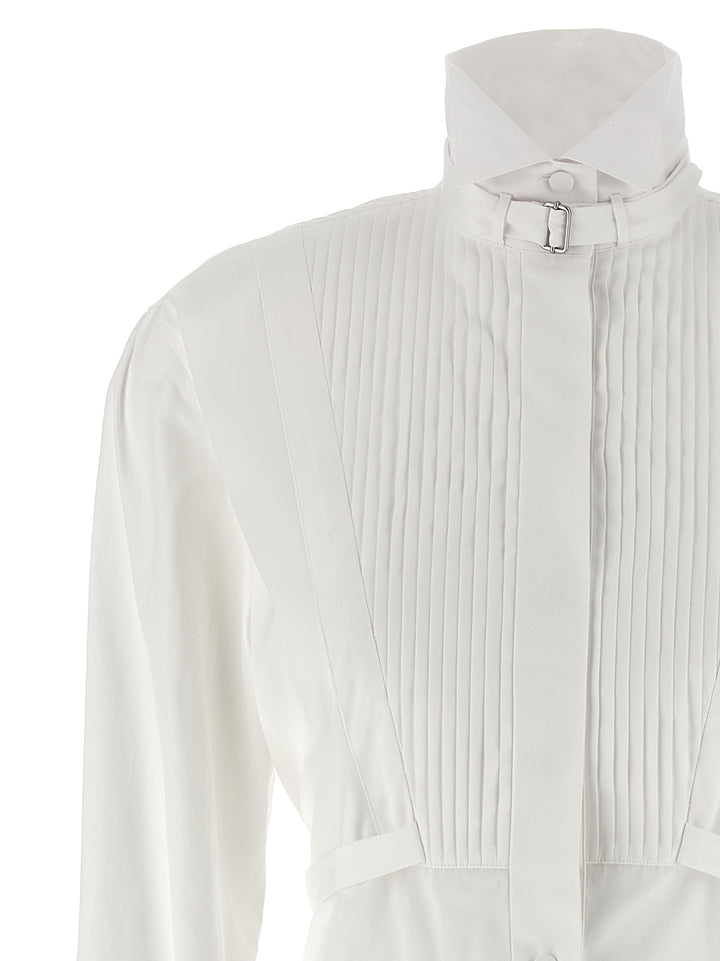 Mcqueen Tuxedo Chemisier Dress Abiti - Bianco | be0ce510130fec1dd9a69086b1890c40735e1194