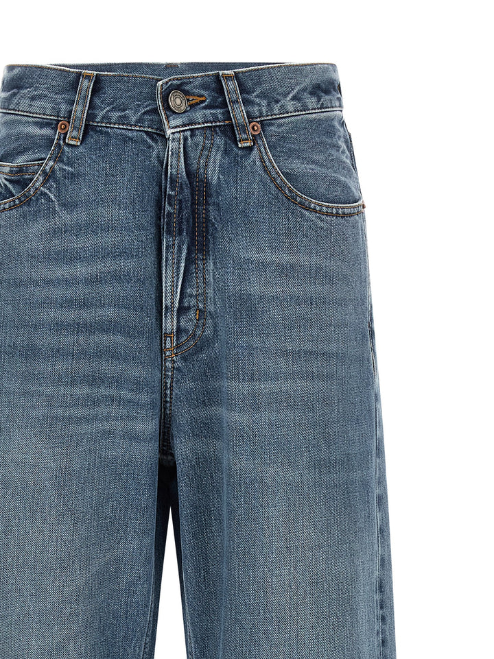 Saint Laurent V-Shaped Waist Jeans - Celeste | 243b79db1c3a6da13649ed83f33c90c7b3c7d087