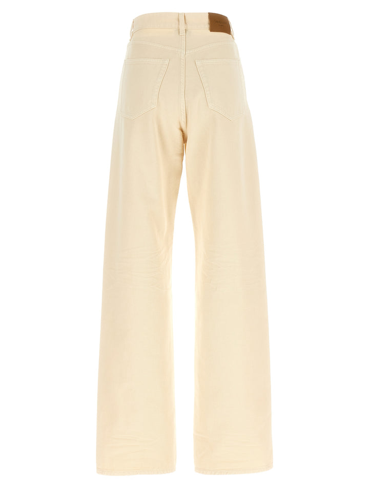Saint Laurent V-Shaped Waist Jeans - Beige | fac04f3482bd696d41831caa9352f0dfef95bd66