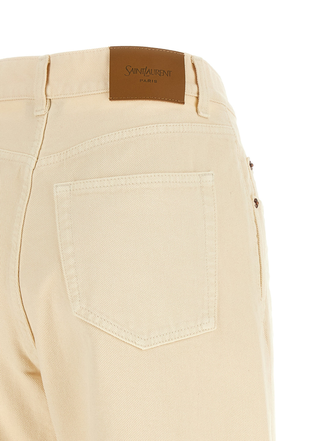 Saint Laurent V-Shaped Waist Jeans - Beige | ac1945a5180f6b9e8eab718a993cf17ea04a9341