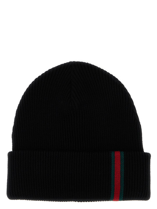 Web Detail Beanie Cappelli Nero