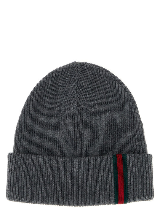 Web Detail Beanie Cappelli Grigio