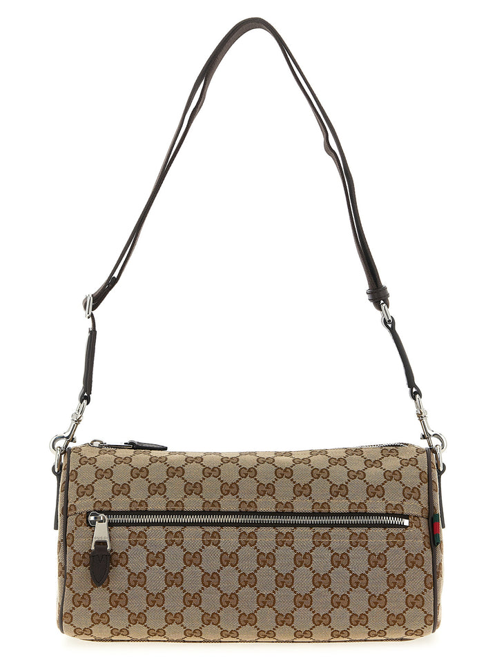 Gucci Small Gg Cylindrical Shoulder Strap Borse a Tracolla - Beige | 1832d74146927342a8cd94b0103885699ef7f894