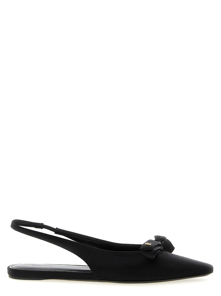 Balenciaga Nano Bow Sling Flat shoes - Nero | d4bda335375b02627c7315c389c5fd37d7d9d8a3
