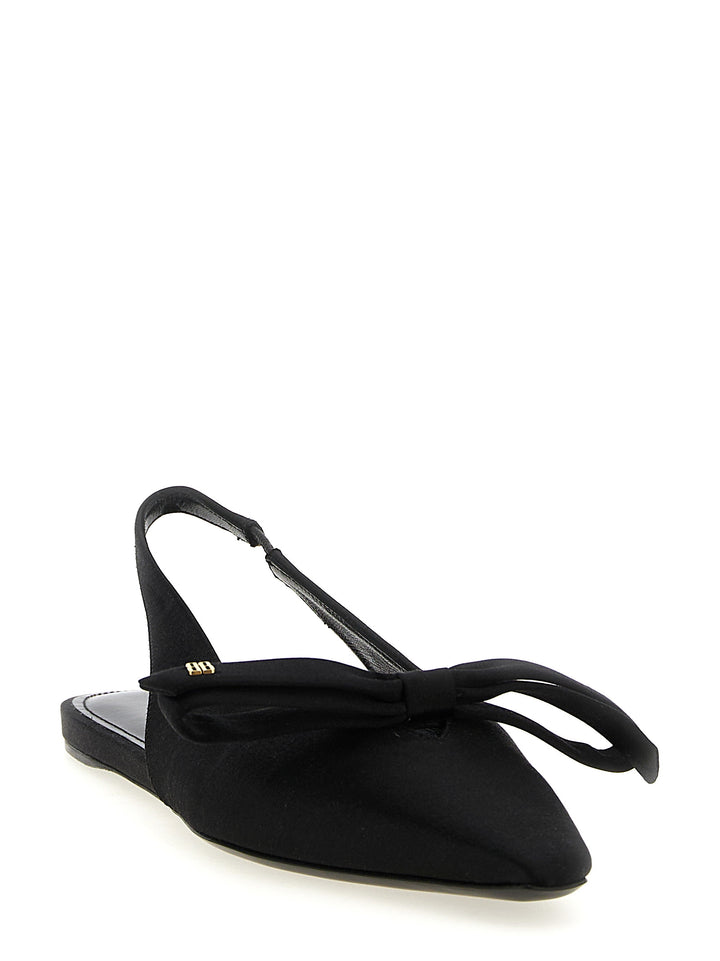 Balenciaga Nano Bow Sling Flat shoes - Nero | 051db1a7c09822d88d5a112ac1de91e4303a0d73