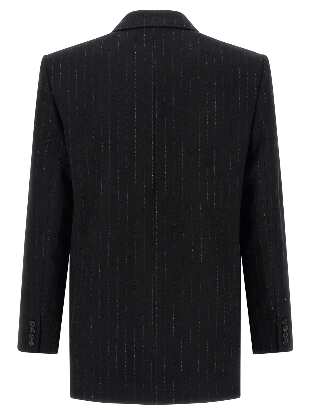 Saint Laurent Pinstripe Blazer - Nero | c3108e13517bda7ec869cf9e1f268ddfe0ac9eda