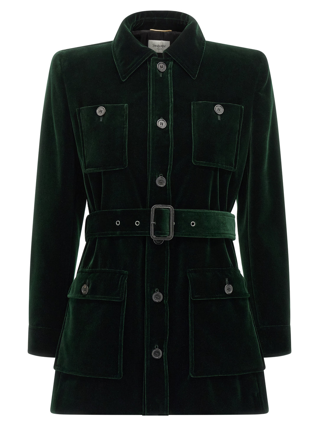Saint Laurent Saharan Jacket Puffer Jackets - Verde | d9c9966985a18e1571539a9393ae41e9a92a4540