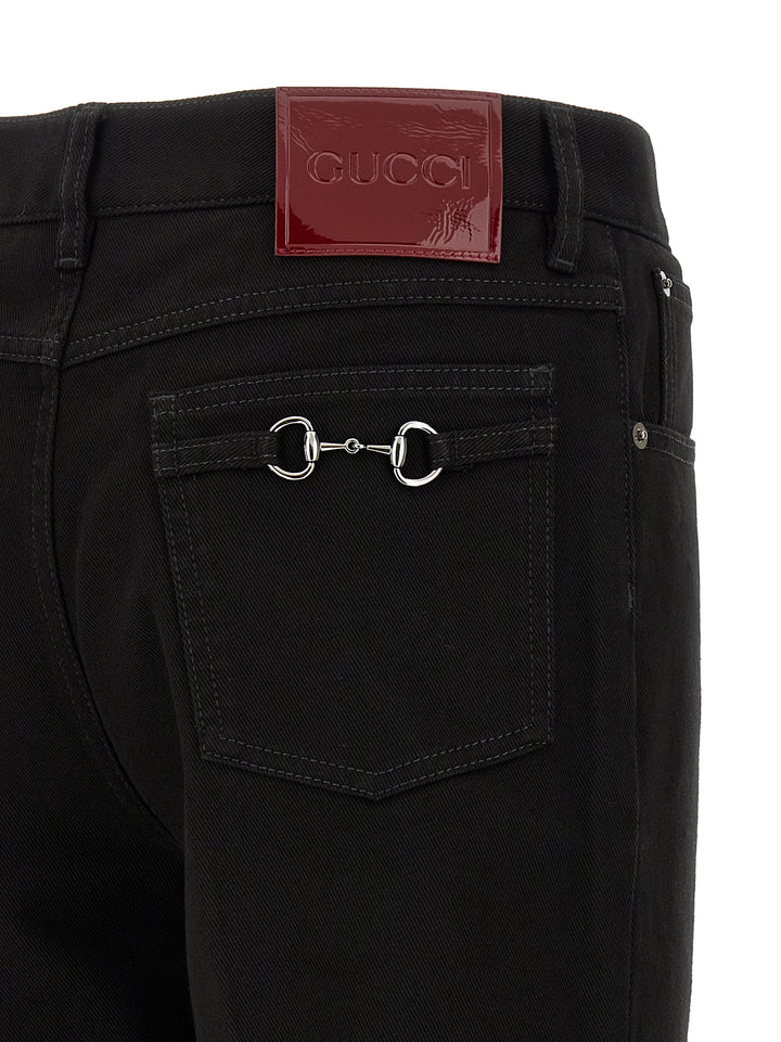 Gucci Morsetto Jeans - Nero | c2c339214422473944eb171e471ea312ba7dcde0