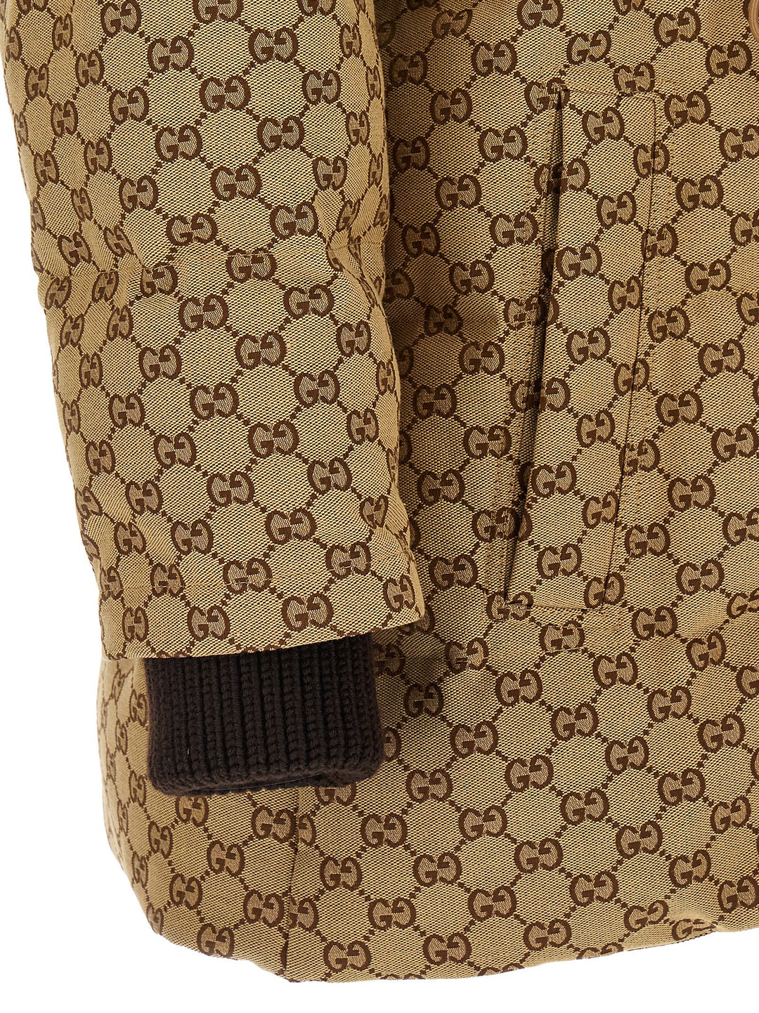 Gucci Gg Fabric Down Jacket Puffer Jackets - Beige | e8810d4c2116f63dd541d1383ba65b9e309a2cfe