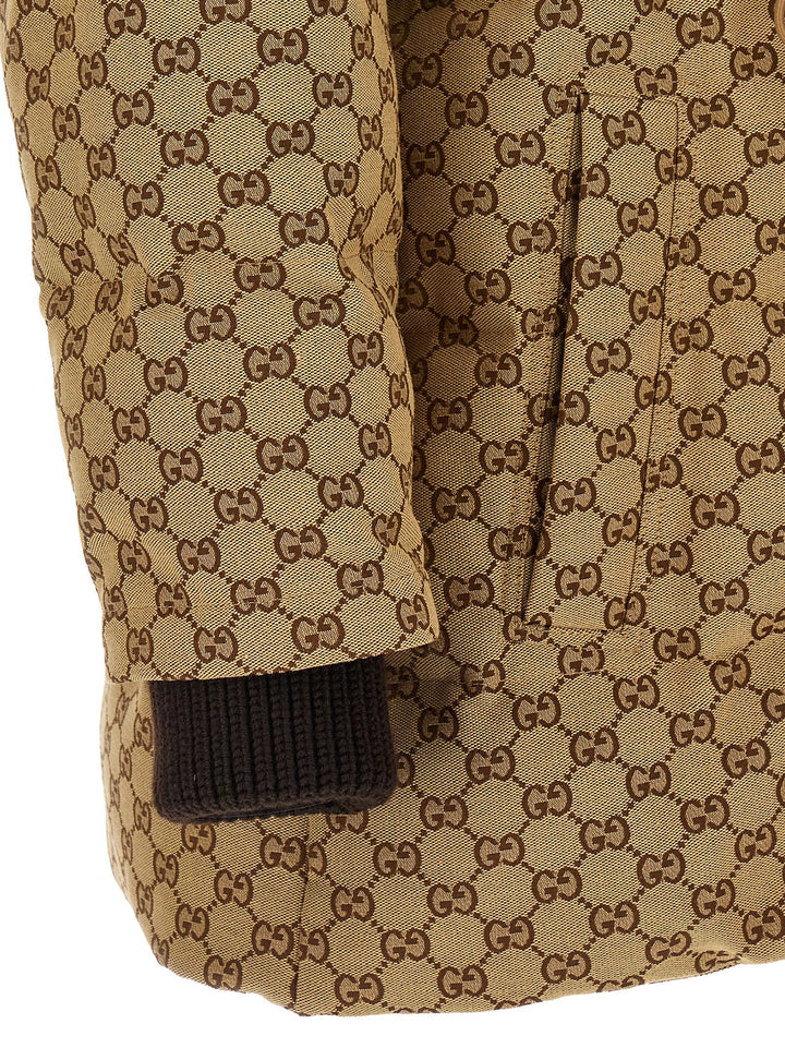 Gucci Gg Fabric Down Jacket Puffer Jackets - Beige | e8810d4c2116f63dd541d1383ba65b9e309a2cfe