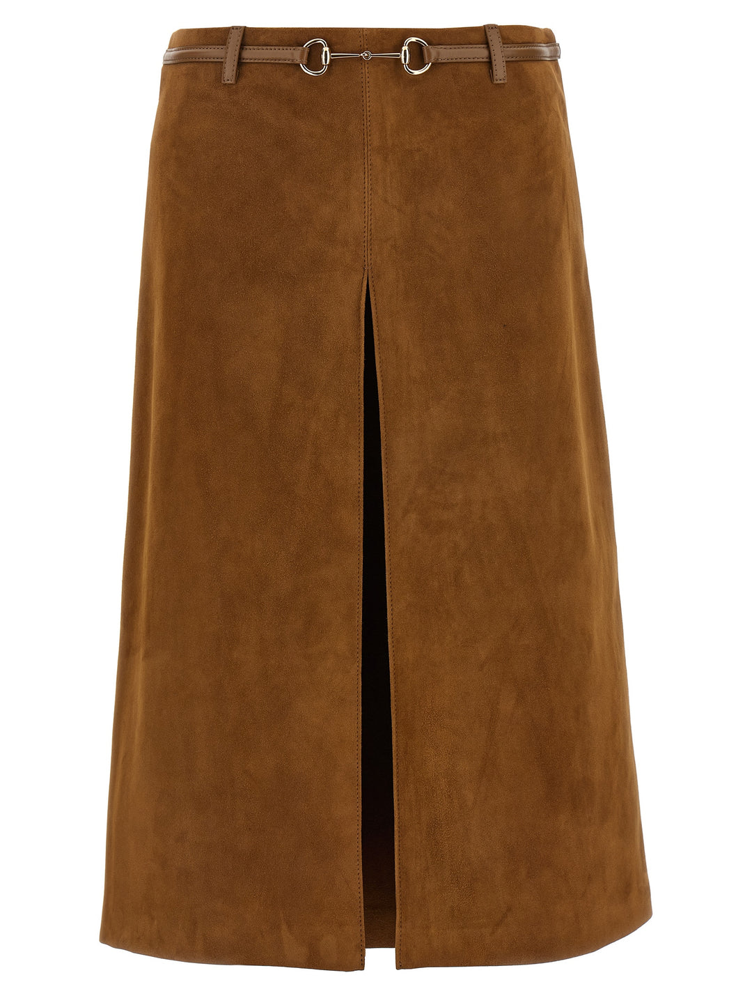 Gucci Suede Skirt Horsebit Gonne - Marrone | 0398a8493110d58da53a5e5baf255eb1990dd14b