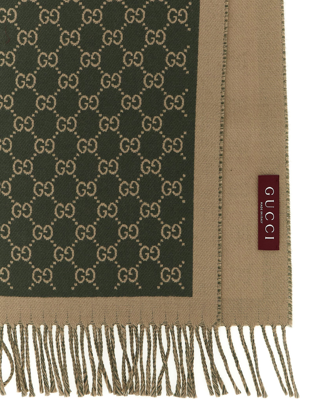 Gucci Gg Jacquard Scarf Sciarpe - Verde | 99e352886048cc9e58c293b78aad863d403409db