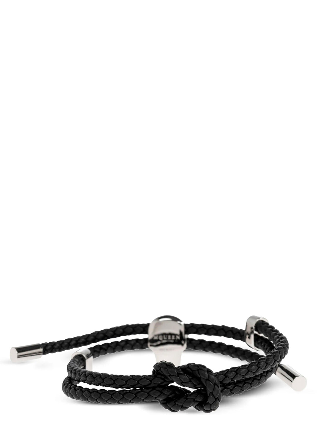 Mcqueen Braided Bracelet Gioielli - Nero | f509575c1a70c572c28941d5d2335d543d97b1b3