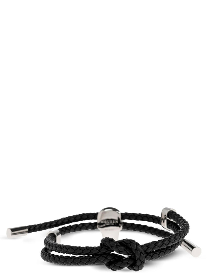 Mcqueen Braided Bracelet Gioielli - Nero | f509575c1a70c572c28941d5d2335d543d97b1b3