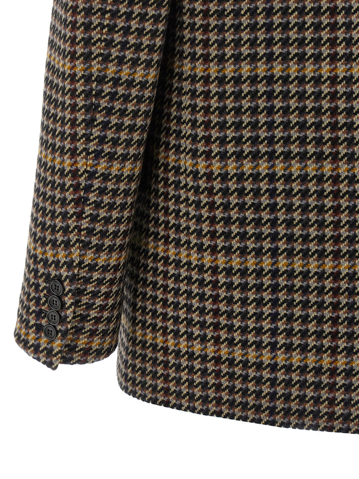 Saint Laurent Double-Breasted Houndstooth Blazer BlazerS - Multicolor | a9ddd3eccae48930d6d535ce186238ed0f7166f3