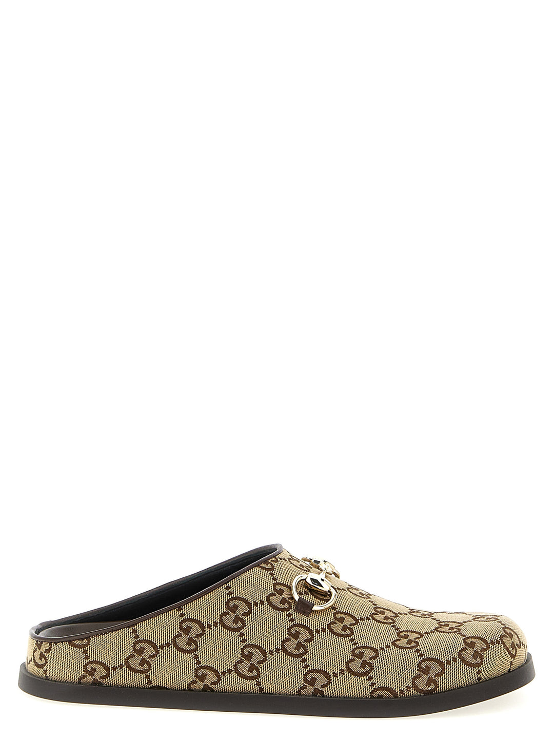 Gucci Horsebit Sabot Flat shoes - Beige | 8349dc4d7b2c3dee15d57143e2e8063c545ef8ab