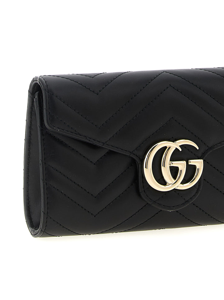 Gucci Gg Marmont Portafogli - Nero | 1dcd9cd5b392476d057348a04bffe65704ae0739