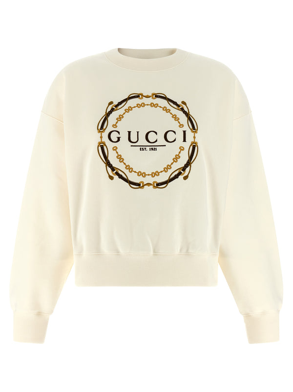 Embroidery Felpe Bianco