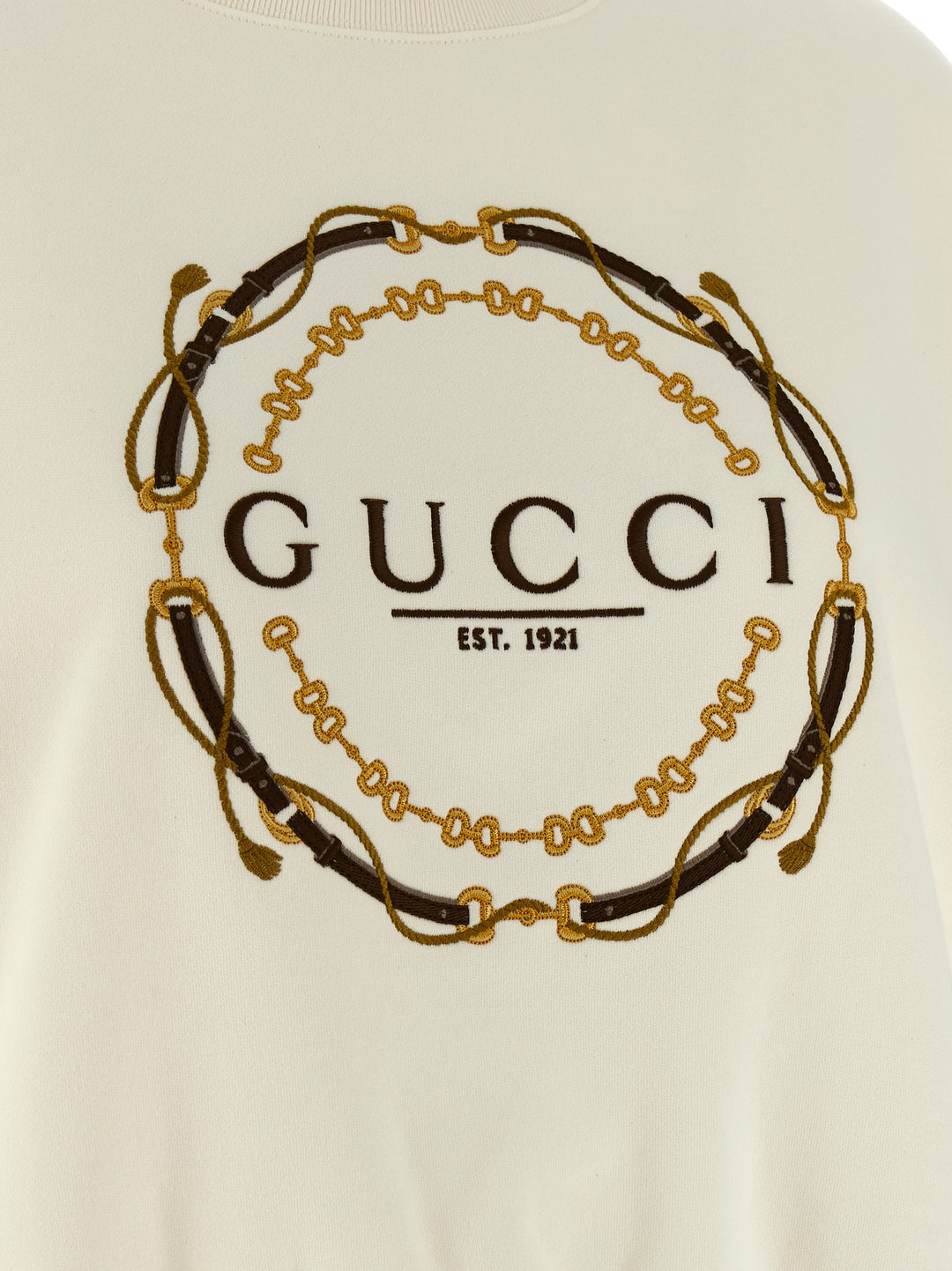 Gucci Embroidery Felpe - Bianco | c155d288e4a58815972a9703881213315b5b257b